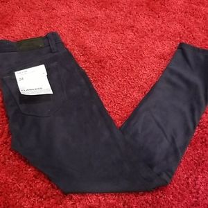 NWT Joe's Jeans Dark Blue Velvet Stretch Sz24